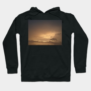 Brown golden cloudscape with dark cloud shapes Hoodie